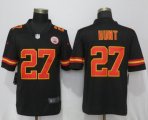 Nike Kansas City Chiefs #27 Kareem Hunt black Color Rush Limited Jerseys