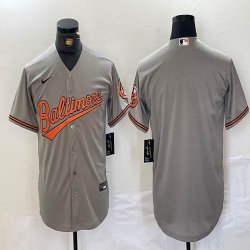 Nike Baltimore Orioles blank grey MLB Baseball jerseys-BD