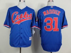 Chicago Cubs 31 Greg Maddux Blue MLB Jersey