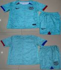 2023-2024 Barcelona club skyblue soccer jerseys away