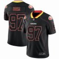 49ers #97 Nick Bosa nike black fashion Color Rush Limited Jersey-BD