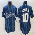 Nike Los Angeles Dodgers #10 Justin Turner blue majestic baseball Jerseys Joint name -BD 04