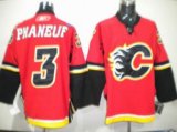 NHL Calgary Flames 3 Phaneu Red Jersey