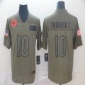 Chicago Bears #10 Mitchell Trubisky Nike Camo 2019 Salute to Service Limited Jersey