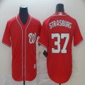 Washington Nationals #37 Stephen Strasburg red majestic MLB Jerseys