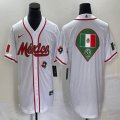 2023 World Cup Mexico blank white majestic baseball jerseys 35