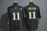 Nike New England Patriots #11 Julian Edelman black Color Rush Limited Jersey-WL