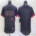 Nike Cincinnati Reds blank black Flexbase Authentic Collection Jersey city blue-BD 03