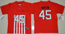 2016 Youth Ohio State Buckeyes Archie Griffin 45 College Football Alternate Elite Jersey - Red