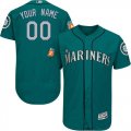 Custom Seattle Mariners green Flexbase Authentic Collection Jersey