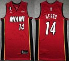 Nike Miami Heat #14 Tyler Herro red nba basketball jerseys 6 patch-XD 01