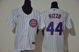 Youth Chicago Cubs 44# Anthony Rizzo white kid mlb jerseys