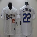 Nike Angeles Dodgers #22 Clayton Kershaw white World Series Champions majestic baseball jersey 01