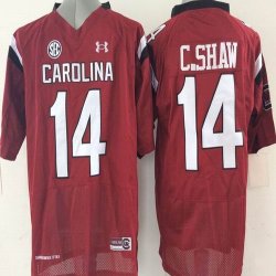 South Carolina Gamecocks Connor Shaw #14 College Football Jersey -red