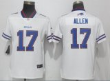 Women Nike Buffalo Bills #17 Josh Allen white Color Rush Limited Jersey