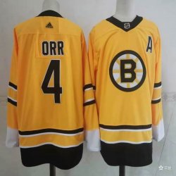 Adidas Boston Bruins #4 Bobby Orr yellow ice hockey Jersey-PF