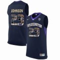 custom Washington Huskies Carlos Johnson #23 blue College basketball jersey