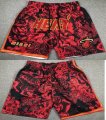 Miami Heat red nba shorts-XD