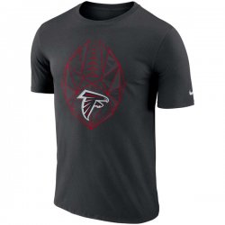 Men\'s Atlanta Falcons Nike Black Fan Gear Icon Performance T-Shirt