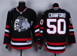 Chicago Blackhawks Corey Crawford #50 black Ice Hockey Jersey