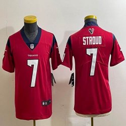 Youth Nike Houston Texans #7 C.J. Stroud red Color Rush Limited Jersey-BD