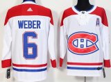 Adidas Montreal Canadiens #6 Shea Weber white NHL Jerseys