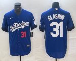 Nike Dodgers #31 Tyler Glasnow blue fashion MLB baseball jerseys 02