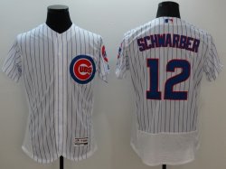 2016 Chicago Cubs #12 Kyle Schwarber white elite baseball jersey