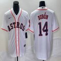 Nike Houston Astros #14 Dubon white majestic baseball jerseys -BD