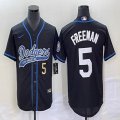 Nike Los Angeles Dodgers #5 Freddie Freeman black majestic baseball Jerseys Joint name -BD 01