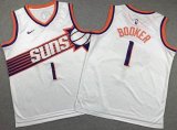 Youth Nike Phoenix Suns #1 Devin Booker white NBA basketball Jersey-XD