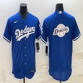 Nike Los Angeles Dodgers black blue Flexbase Authentic Collection Jersey-BD 01