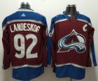 Adidas Colorado Avalanche #92 Gabriel Landeskog red hockey jersey