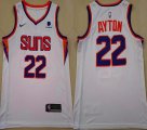 Nike phoenlx Suns #22 Ayton white nba jersey-XD