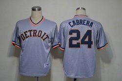 Detroit Tigers #24 Miguel Cabrera Grey MLB Jerseys