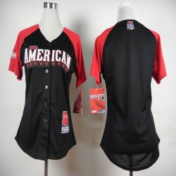 2015 women MLB All Star American blank Black MLB Jerseys