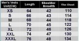 Men Canada Goose Vest Size Chart