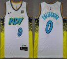 Indiana Pacers #0 Tyrese Haliburton white yellow NBA Jersey-TY