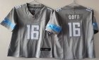 Youth Nike Detroit Lions #16 Jared Goff gray Nike Vapor F.U.S.E. Limited Jersey