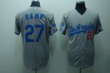 Los Angeles Dodgers 27# Kemp grey baseball jersey