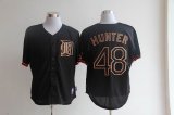 Detroit Tigers HUNTER 48 Black MLB Jerseys