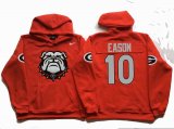 Georgia Bulldogs Red #10 EASON NCAA Hooded Sweatshirt