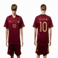 2015-2016 Russia national team ARSHAVIN #10 red soccer jersey home