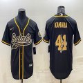 Nike New Orleans Saints #41 Alvin Kamara black MLB Baseball jersey Joint name-BD