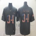 Nike Chicago Bears #34 Walter Payton Gray fashion usa flag Color Rush Limited Jerseys 01