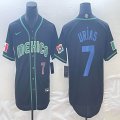 2023 World Cup Mexico #7 Julio Urias black majestic baseball jerseys 25