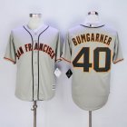 San Francisco Giants #40 Madison Bumgarner Grey mlb baseball jersey