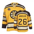 Boston Bruins 26 wheeler yellow nhl jersey