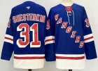 New York Rangers #31 Igor Shesterkin blue hockey jersey-PD