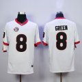 Georgia Bulldogs #8 Aj Green white College Football Limited Jerseys